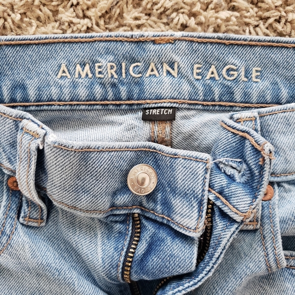 American Eagle 90's Skinny Distressed Size 4 Regular Jeans - Picture 2 of 4